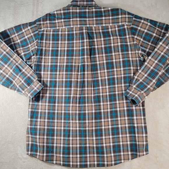 CINCH Men  Size XXL 2XL Plaid Multi Button Down Long Sleeve Casual Rodeo Ranch - Picture 9 of 10